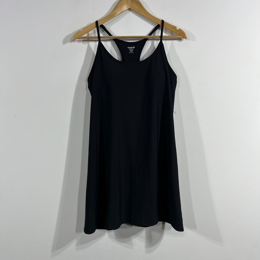 Old Navy Sporty Active Powersoft Tennis Exercise Dress Womens Large Petite Black